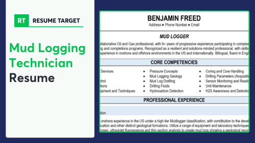 Mud Logging Technician Resume Sample