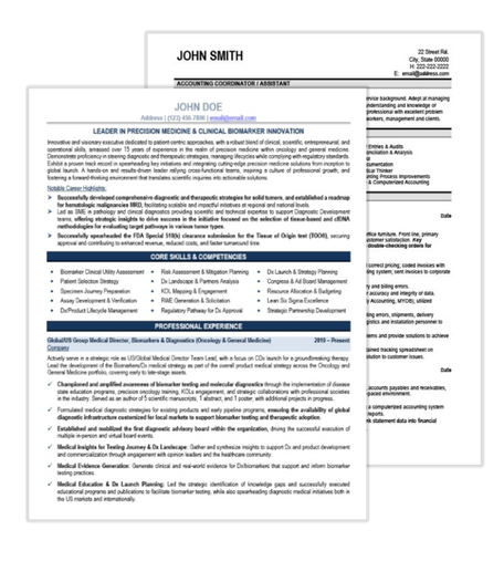 Biotechnology Resume Samples