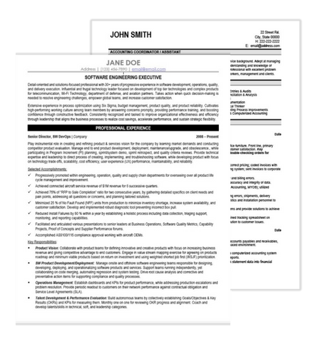 Engineering Resume Samples