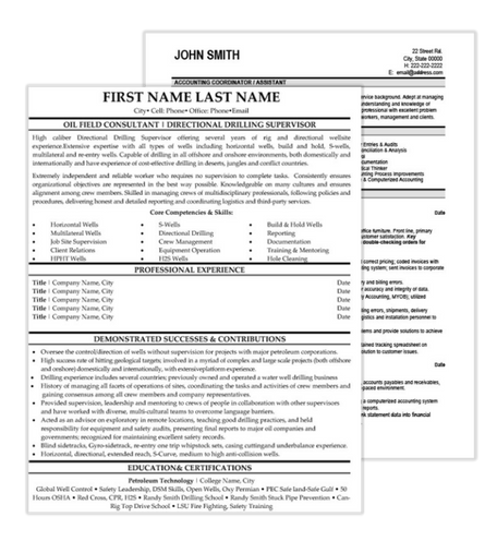 International Resume Samples