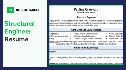 Structural Engineer Resume Sample