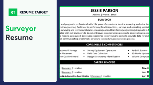 Surveyor Resume Sample