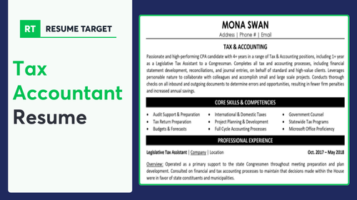 Tax Accountant Resume Sample