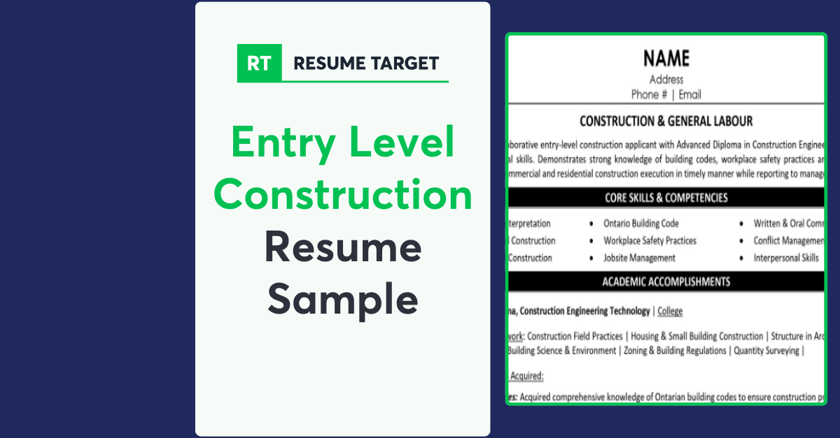 A Practical Guide to Getting Your - Entry Level Construction Og 