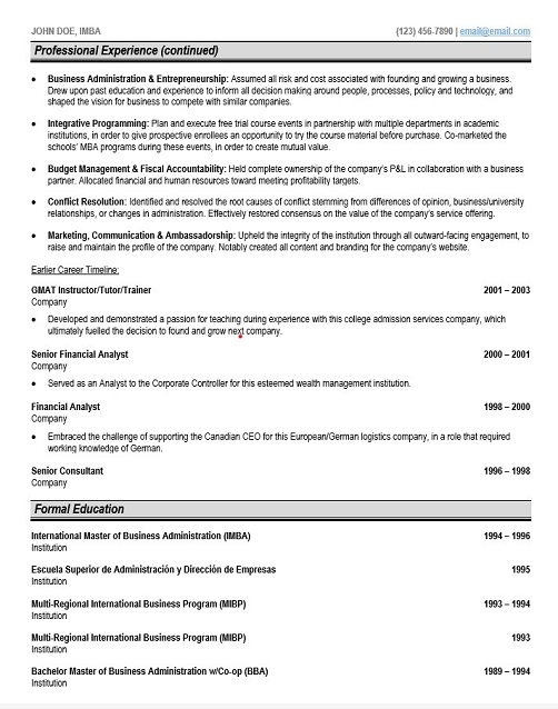 Education Program Director Resume Sample & Template Page 2