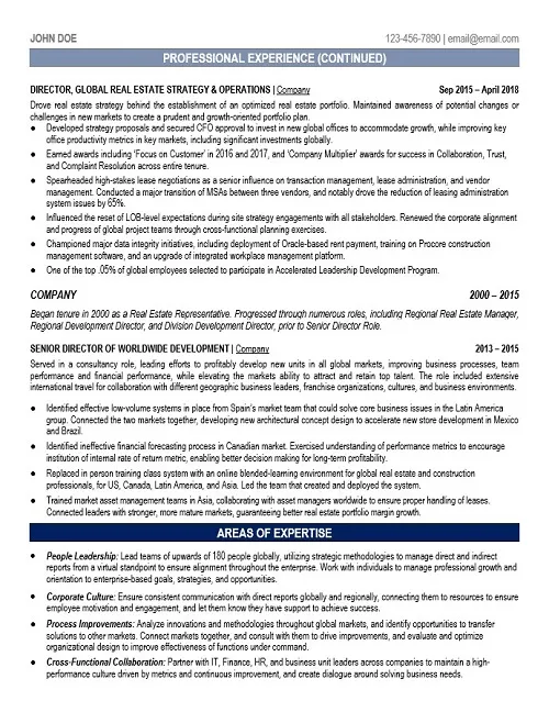 Real Estate Resume Sample - Real Estate Resume Example 2026