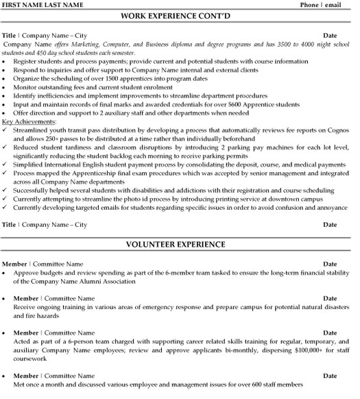 Financial Planner Resume Sample & Template Page 2