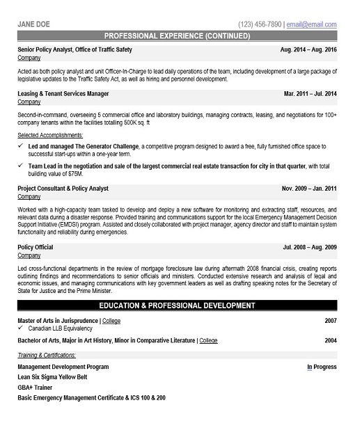 Program Director Resume Sample & Template Page 3