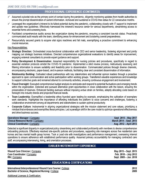 Resource Specialist Resume Sample & Template Page 2