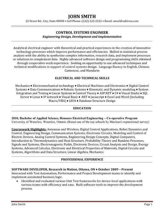 Control Systems Engineer